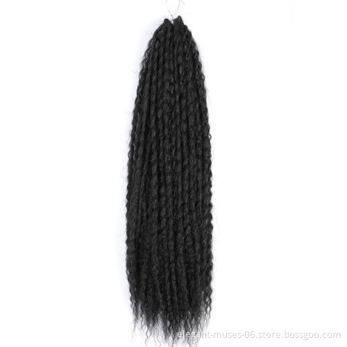 18inch 90grams Ombre Marley Braids Hair Crochet Afro Kinky Curly Synthetic Braiding Hair Crochet Twist Braids
